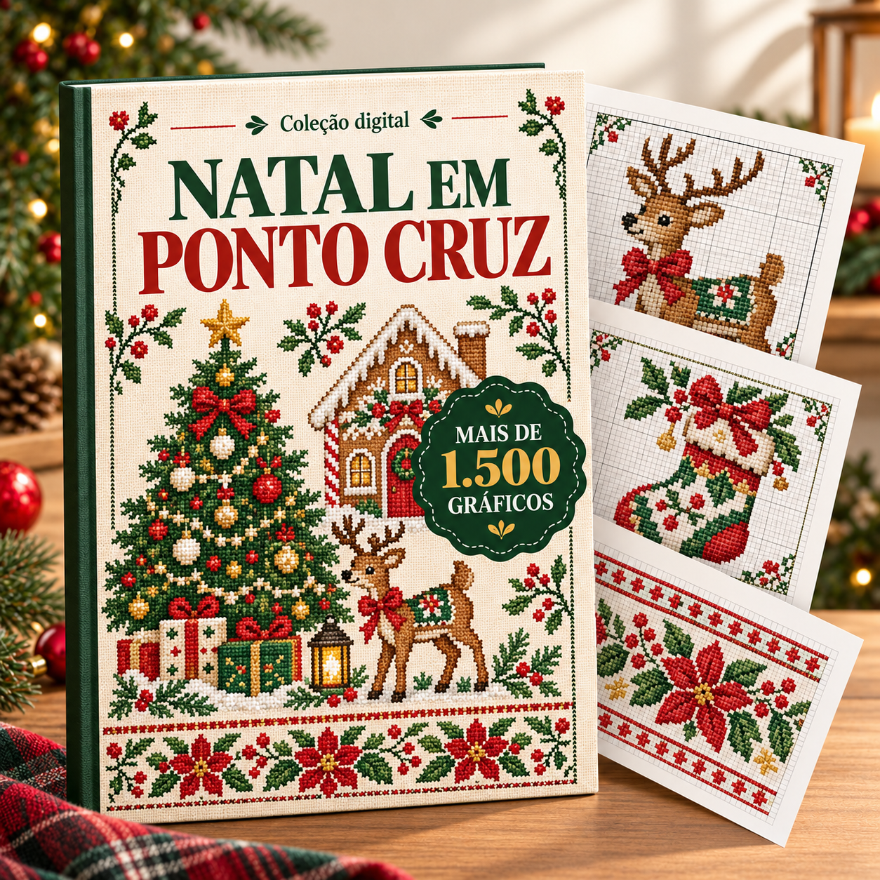 Capa ilustrativa da coleção Natal em Ponto Cruz